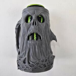 Energy Drink Can Holder Monster Ghost Face Tree Textured Gray Functional Fantasy